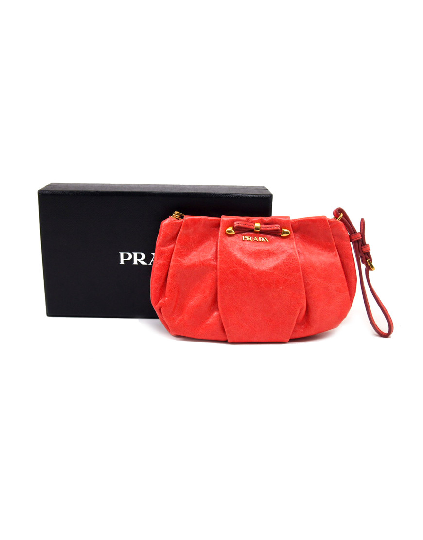 Prada Pochette Pelle Salmone