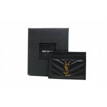 Saint Laurent Portacarte Pelle Nera