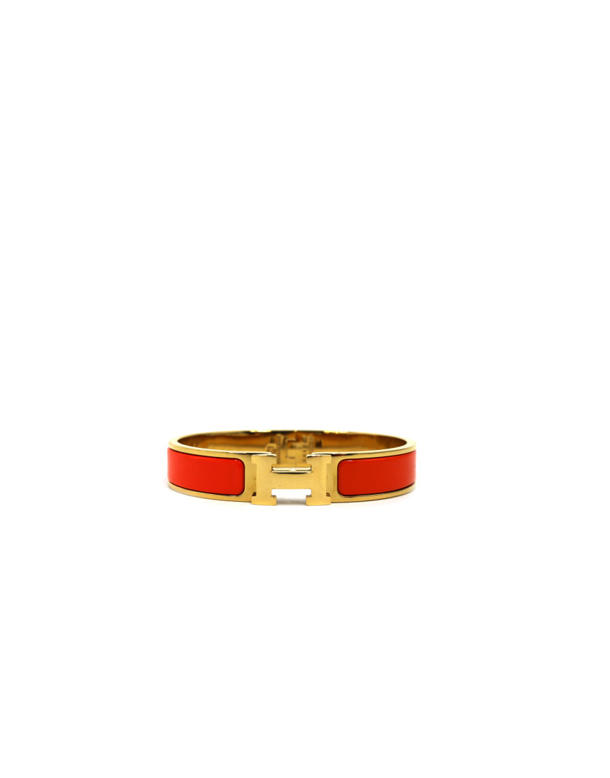 Hermès Bracciale Click H Arancio e Oro