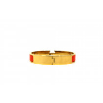 Hermès Bracciale Click H Arancio e Oro