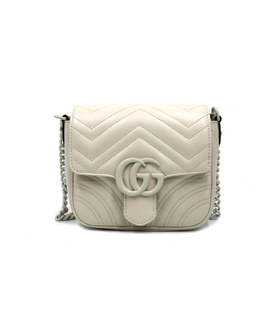 Gucci Marmont Flap Pelle Bianca