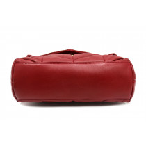 Saint Laurent Puffer Small Pelle Bordeaux