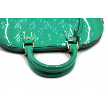 Louis Vuitton Alma Vernis Aqua Green