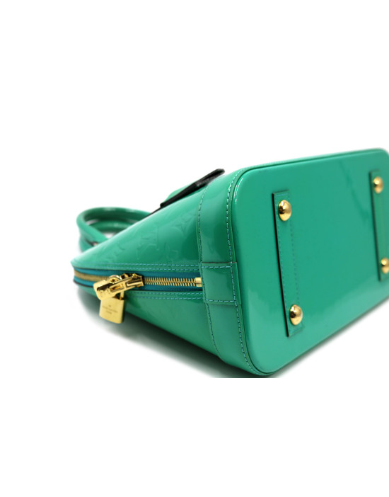 Louis Vuitton Alma Vernis Aqua Green