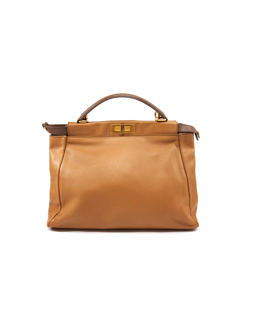 Fendi Peekaboo Pelle Beige