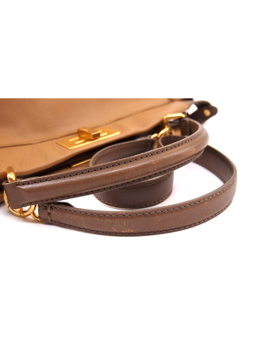 Fendi Peekaboo Pelle Beige