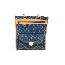 Louis Vuitton Sac Plat Denim Blu