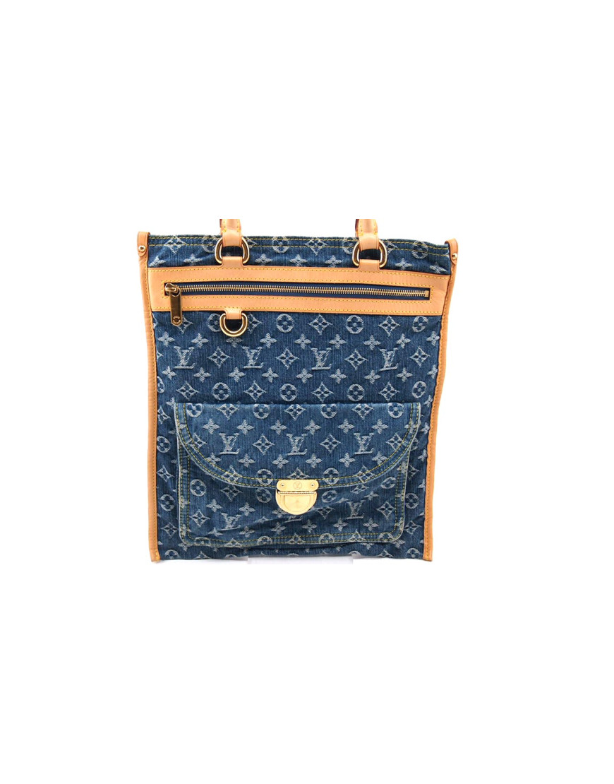 Louis Vuitton Sac Plat Denim Blu