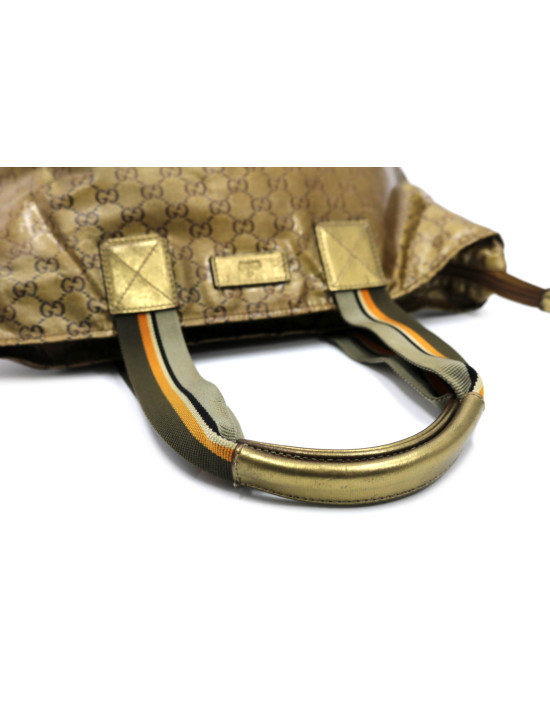 Gucci Shopping Vintage Crystal Dorato