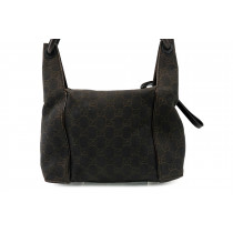 Gucci Hobo Tessuto GG Testa di Moro