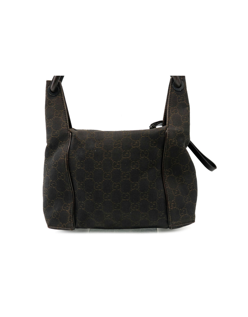 Gucci Hobo Tessuto GG Testa di Moro