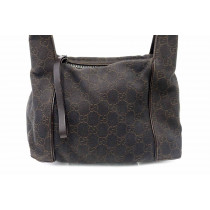 Gucci Hobo Tessuto GG Testa di Moro