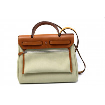 Hermes Herbag Tela Beige