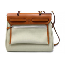 Hermes Herbag Tela Beige