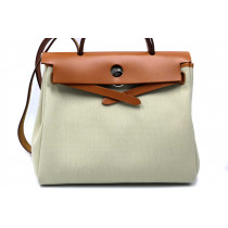 Hermes Herbag Tela Beige