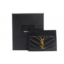 Saint Laurent Portacarte Pelle Nera