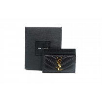 Saint Laurent Portacarte Pelle Nera