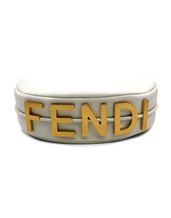Fendi Fendigraphy Large White Leather