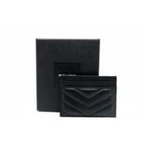 Saint Laurent Portacarte Pelle Nera