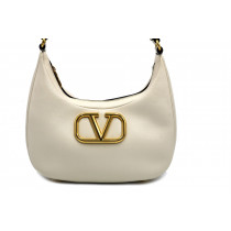 Valentino VLogo Hobo Pelle Avorio