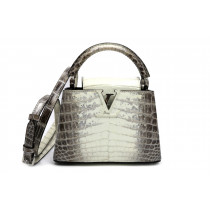 Louis Vuitton Capucines Hymalaya Cocco Bianca