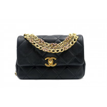 Chanel Mini Limited Edition Pelle Nera e Swarovski