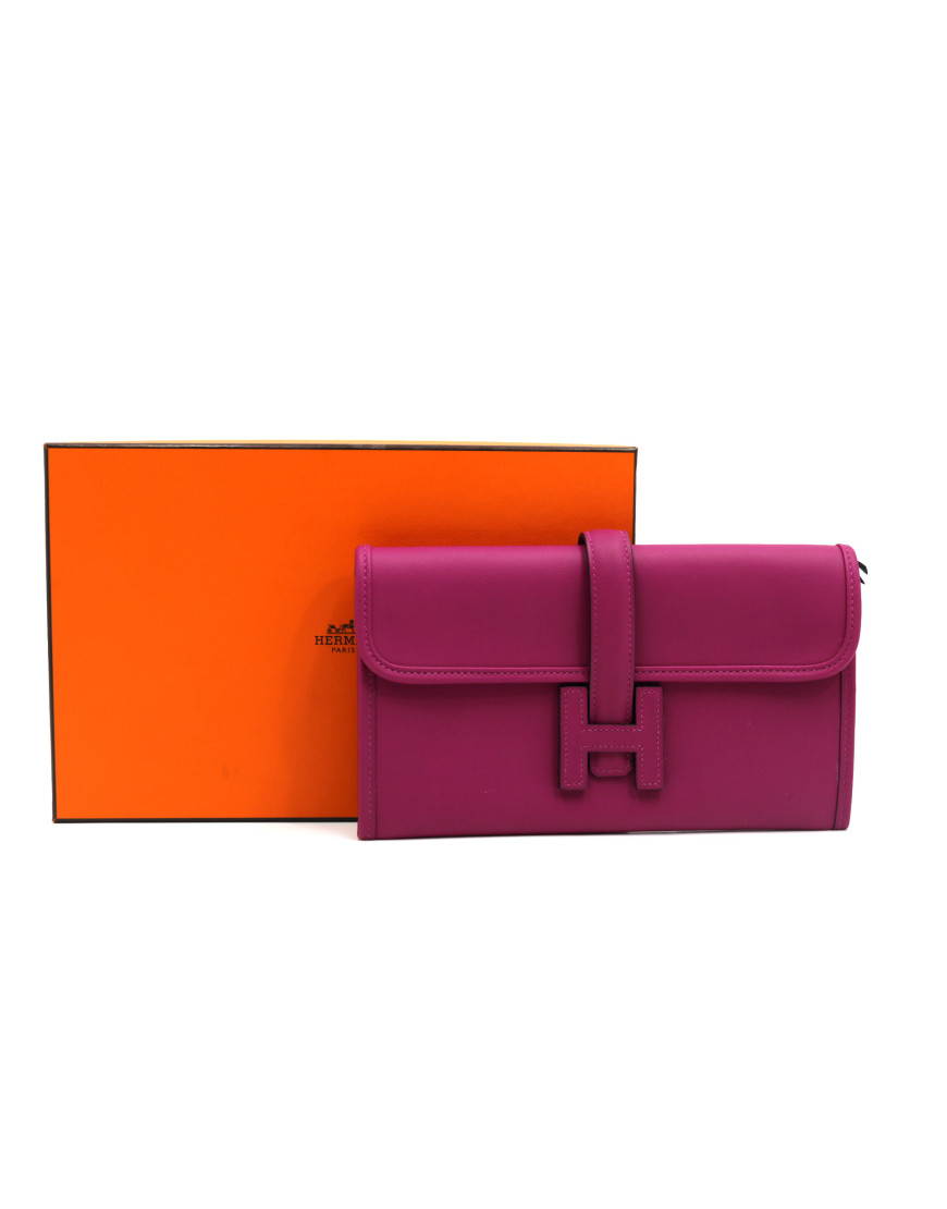Hermès Jige Cuir Fuchsia