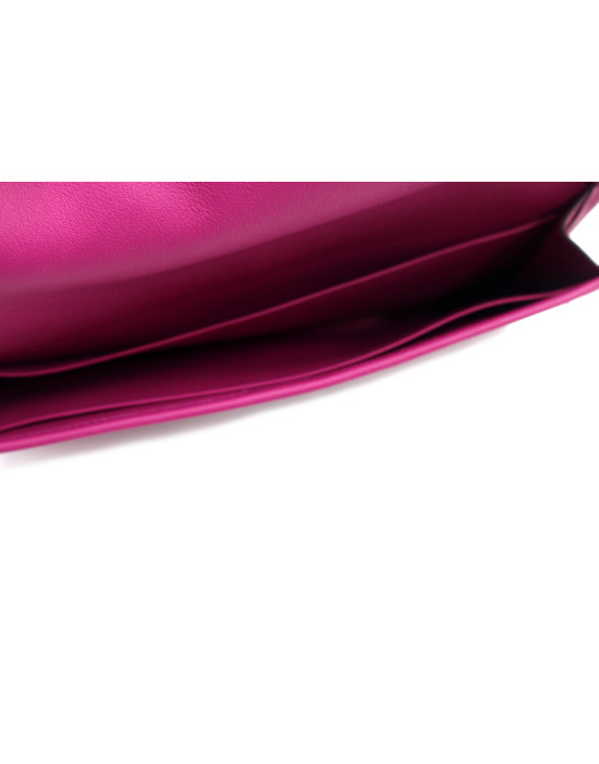 Hermes Jige Leather Fuchsia
