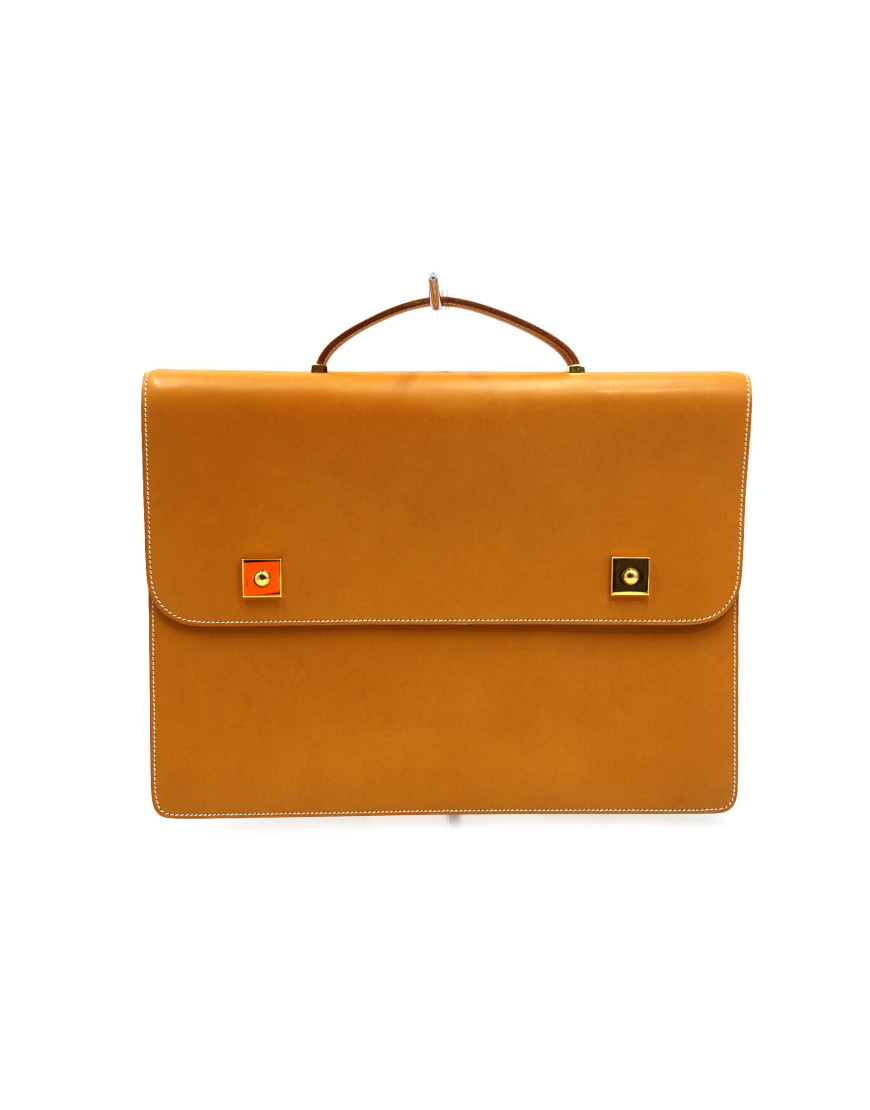 Hermes Cartella Pelle Ocra