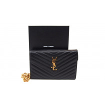 Saint Laurent Cassandre Pelle Nera