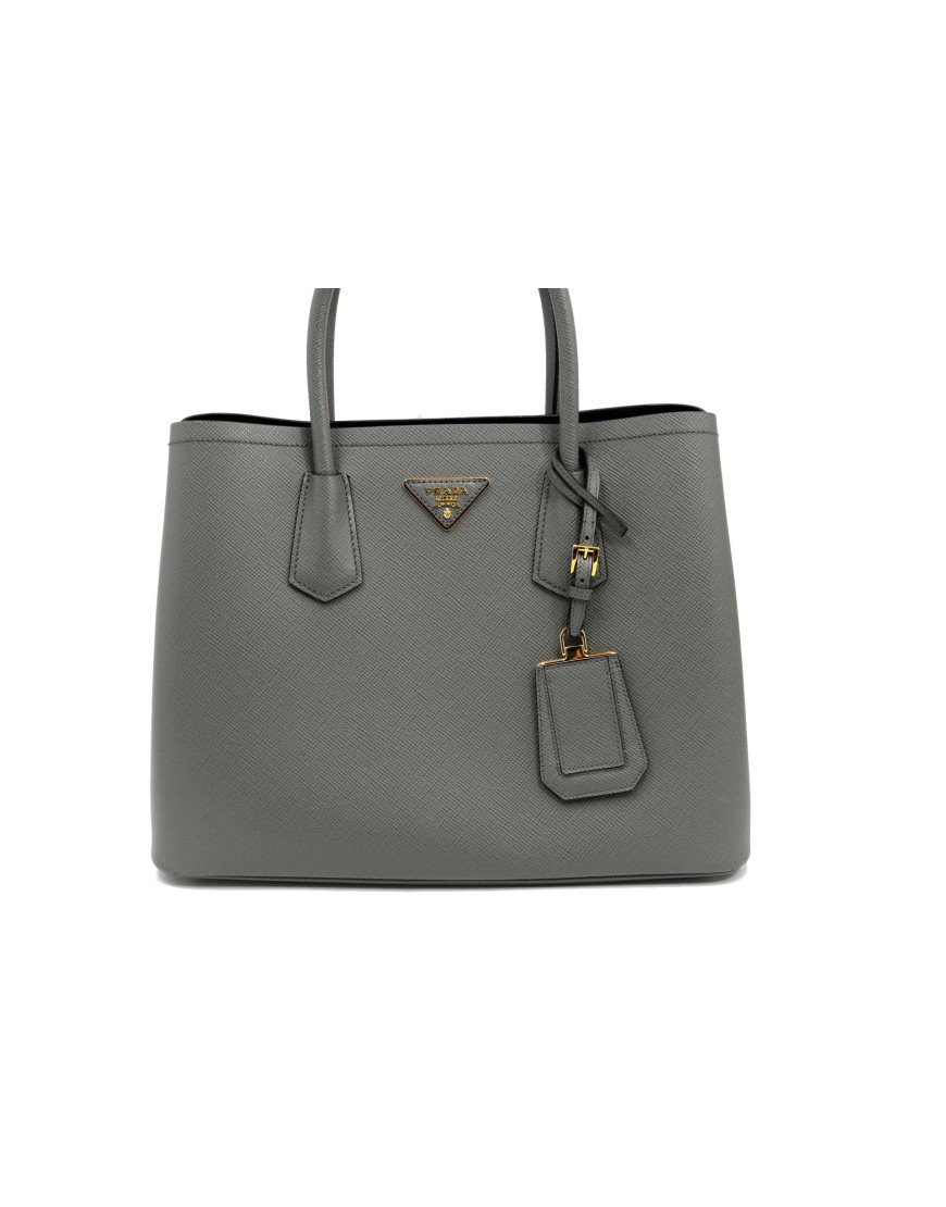 Prada Double Pelle Grigia