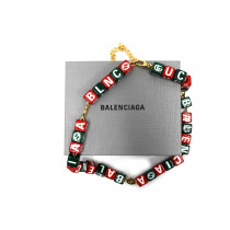 Gucci per Baleciaga Collana Acciaio Multicolor