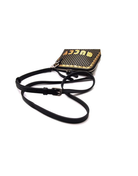 Gucci Umhängetasche Schwarzes Leder