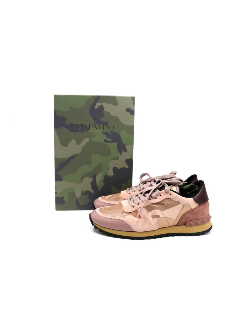 Valentino Sneaker Camoscio Rosa