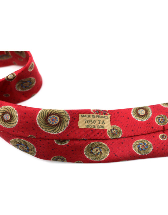 Hermes Cravatta Seta Rossa