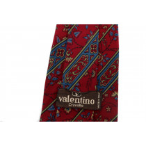 Valentino Cravatta Seta Bordeaux