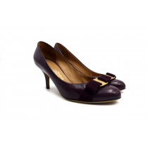 Ferragamo Decollete Pelle Bordeaux