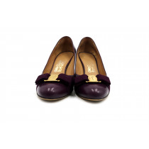 Ferragamo Decollete Pelle Bordeaux