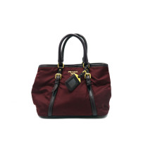 Prada Shopping Tela Bordeaux