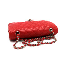 Chanel Classica Media Pelle Rossa