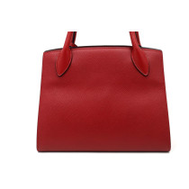 Prada Monochrome Pelle Saffiano Rossa