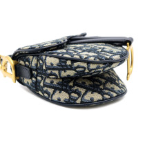Dior Saddle Mini Blue Canvas
