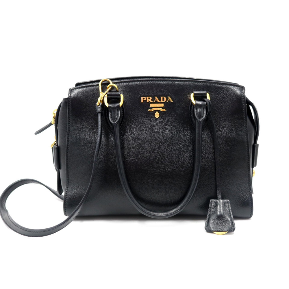 Prada Shopping Pelle Nera