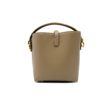 Saint Laurent Beuteltasche Le 37 Mini Beige Leder