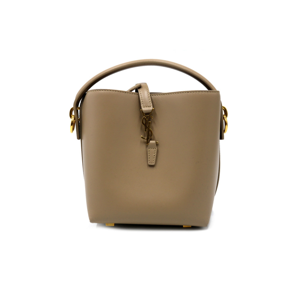 Saint Laurent Seau Le 37 Mini Cuir Beige