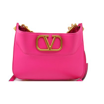 Valentino Rockstud Hobo Vsling Pelle Rosa Bubble