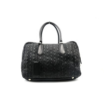 Prada Bauletto Pelle Goffrata Nera