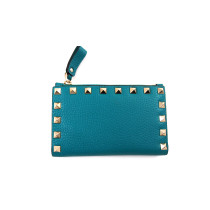 Valentino Portafoglio Rockstud Pelle Turchese