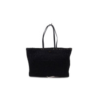 Valentino Rockstud Black Raffia Tote