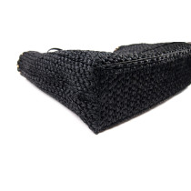 Valentino Rockstud Rafia Tote Schwarz